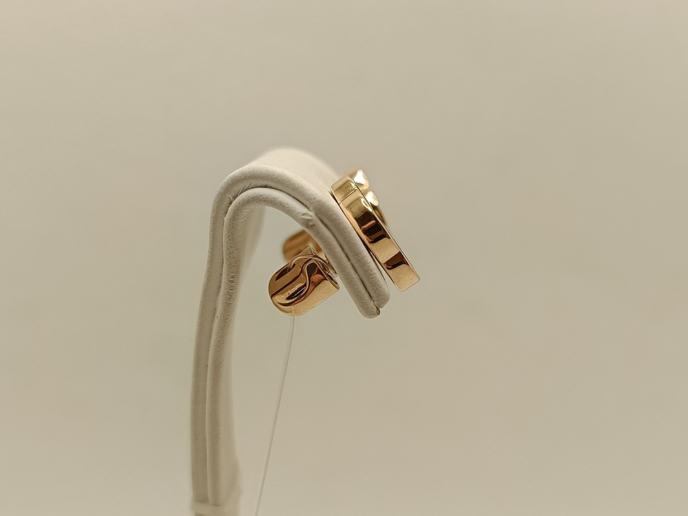 050060 м СЕРЬГИ ПУСЕТЫ с камнем (Au 585)