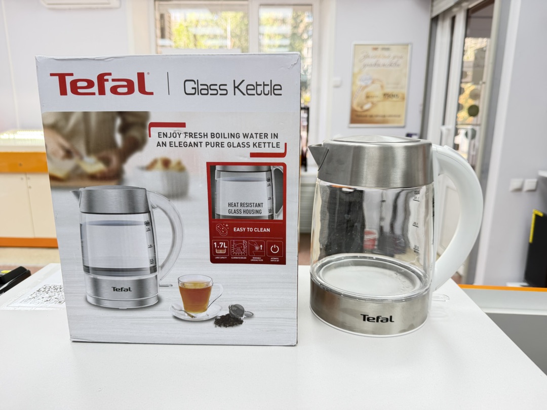 Чайник электрический Tefal Glass Kettle KI772138