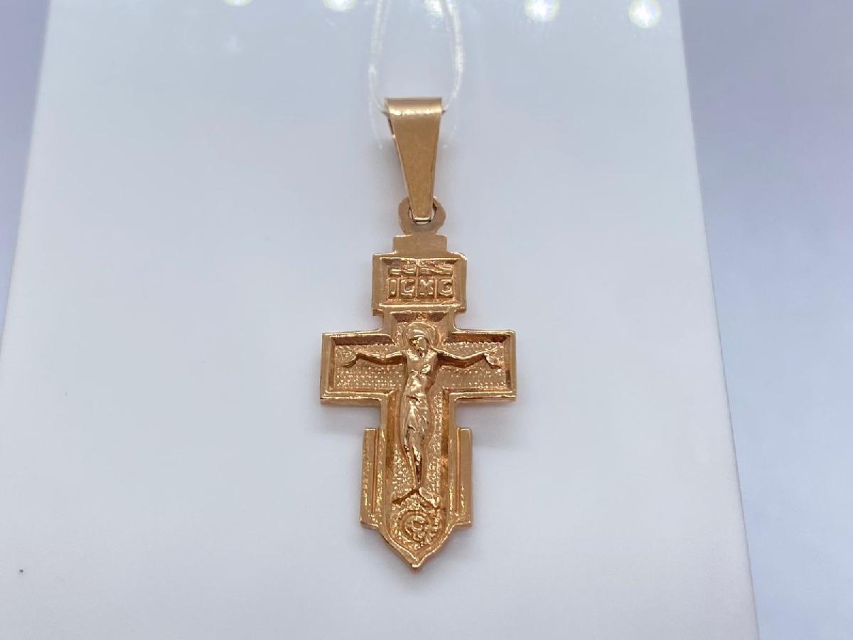 1896 ПОДВЕСКА КРЕСТ без камня (Au 585)