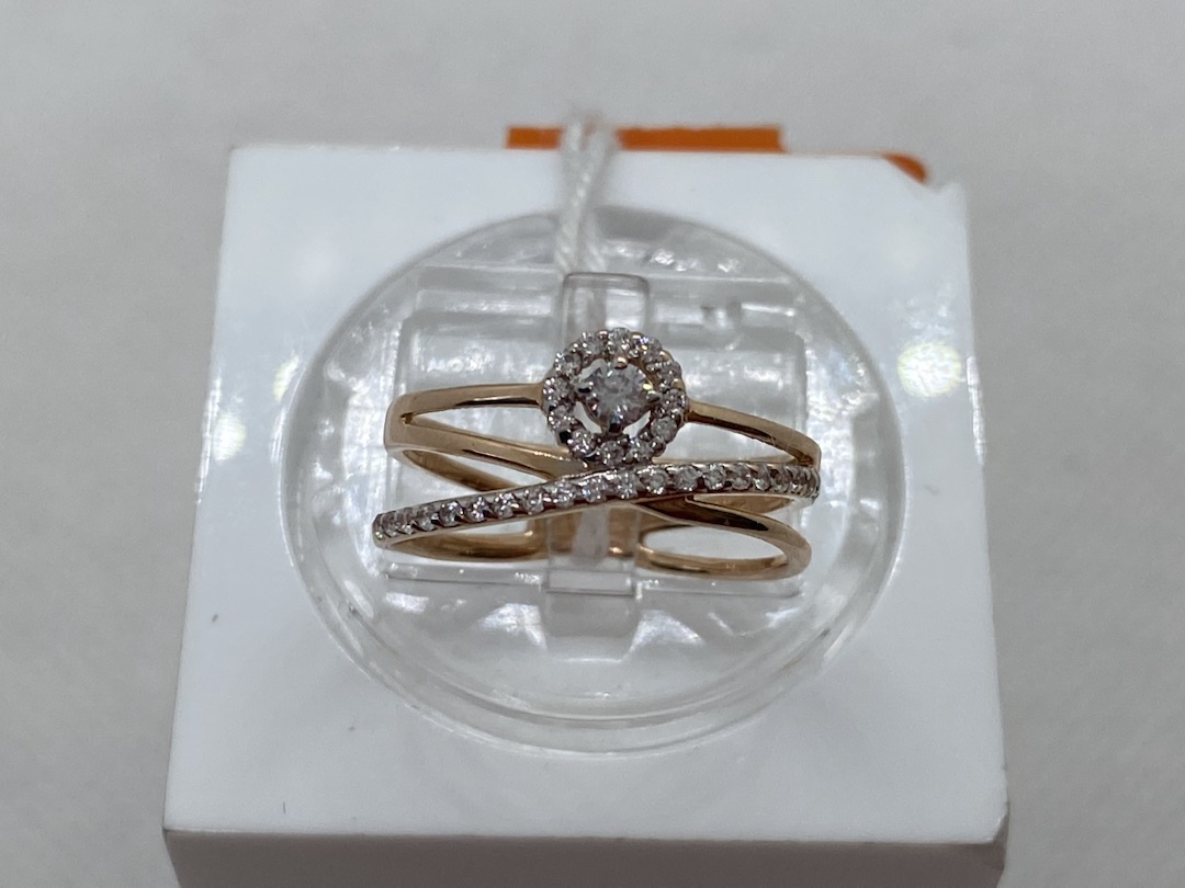 КОЛКМИ585 КОЛЬЦО С КАМНЯМИ (Au 585)