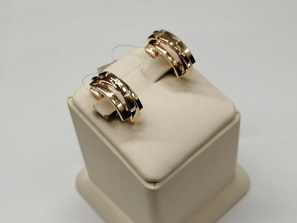 СЕРЬГИ БЕЗ КАМНЯ (Au 585)