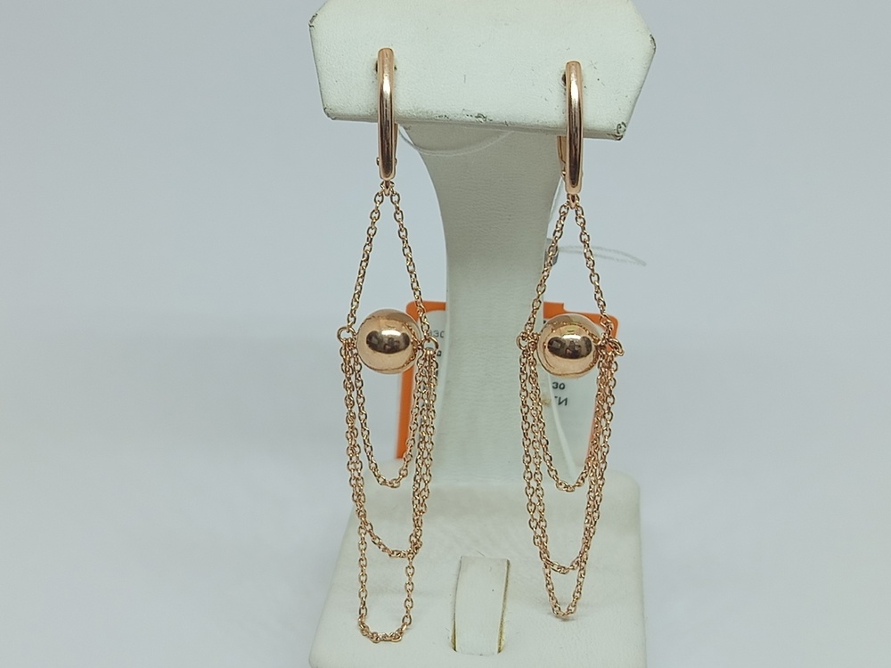 СЕРЬГИ БЕЗ КАМНЯ (Au 585)