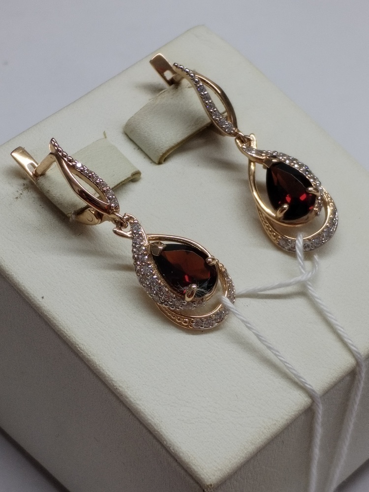 СЕРЬГИ С КАМНЯМИ (Au 585)