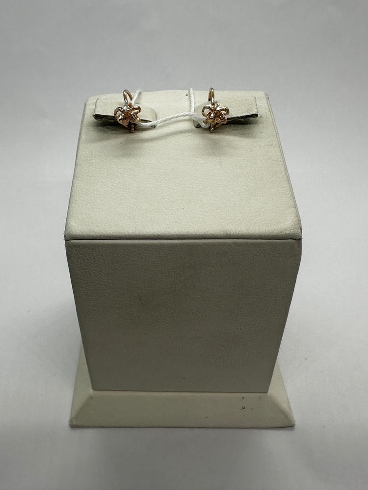 СБКМ585 СЕРЬГИ БЕЗ КАМНЯ (Au 585)