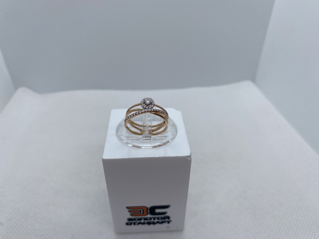 КОЛКМИ585 КОЛЬЦО С КАМНЯМИ (Au 585)