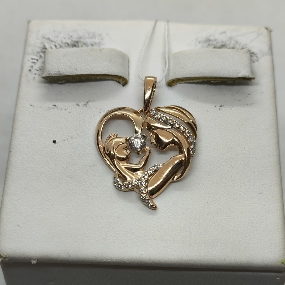 ПОДКМИ585 ПОДВЕСКА С КАМНЯМИ (Au 585)