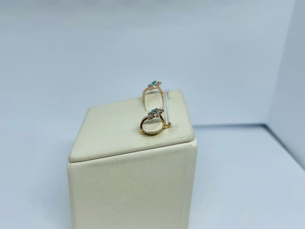 СКМИ585 СЕРЬГИ С КАМНЯМИ (Au 585)