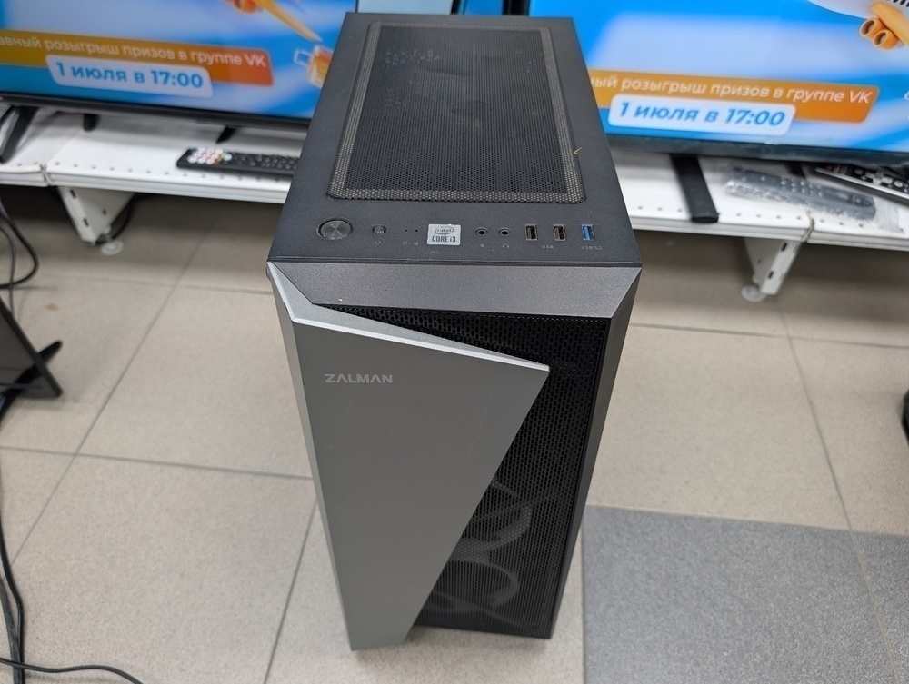 Системный блок ZALMAN; Core i3-10100F, GeForce RTX 2060, 16 Гб, 500 Гб, Нет