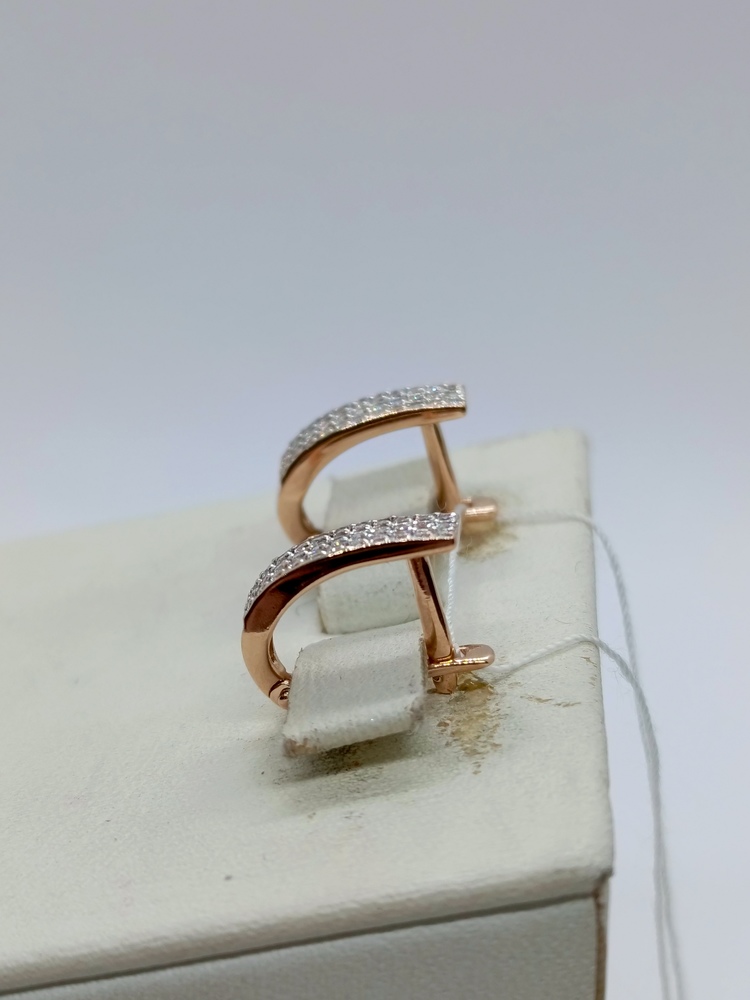 СКМИ585 СЕРЬГИ С КАМНЯМИ (Au 585)