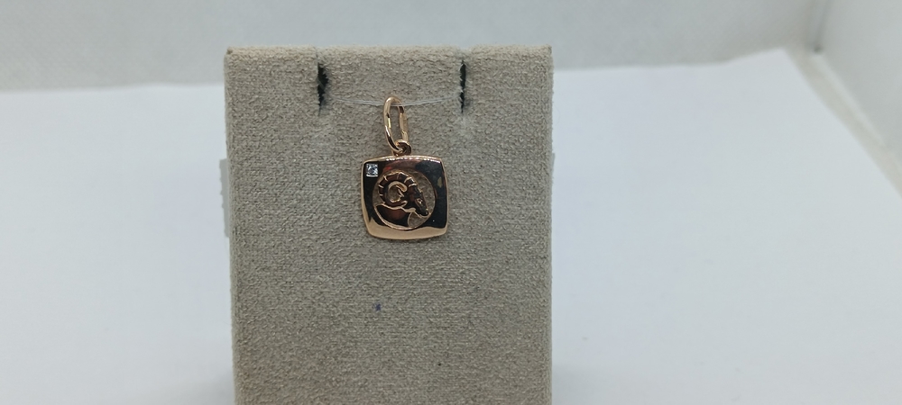 ПОДВЕСКА ЗНАК ЗОДИАКА БЛИЗНЕЦЫ (Au 585)
