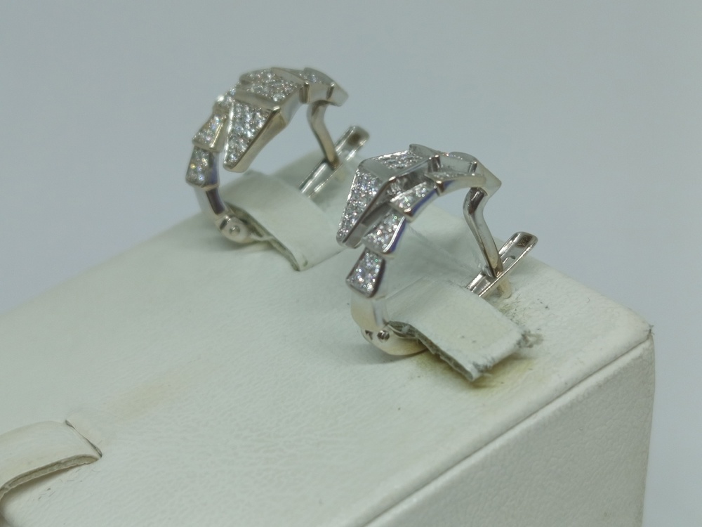 СКМИ585 СЕРЬГИ С КАМНЯМИ (Au 585)