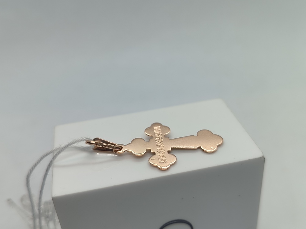 ПОДКБК585 ПОДВЕСКА КРЕСТ БЕЗ КАМНЯ (Au 585)