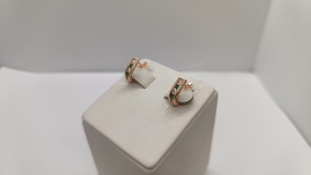 СЕРЬГИ С КАМНЯМИ (Au 585)