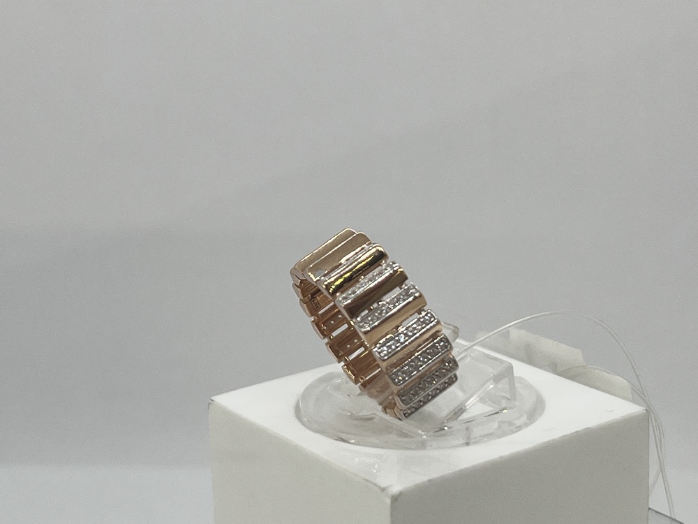 КОЛЬЦО С КАМНЯМИ (Au 585)