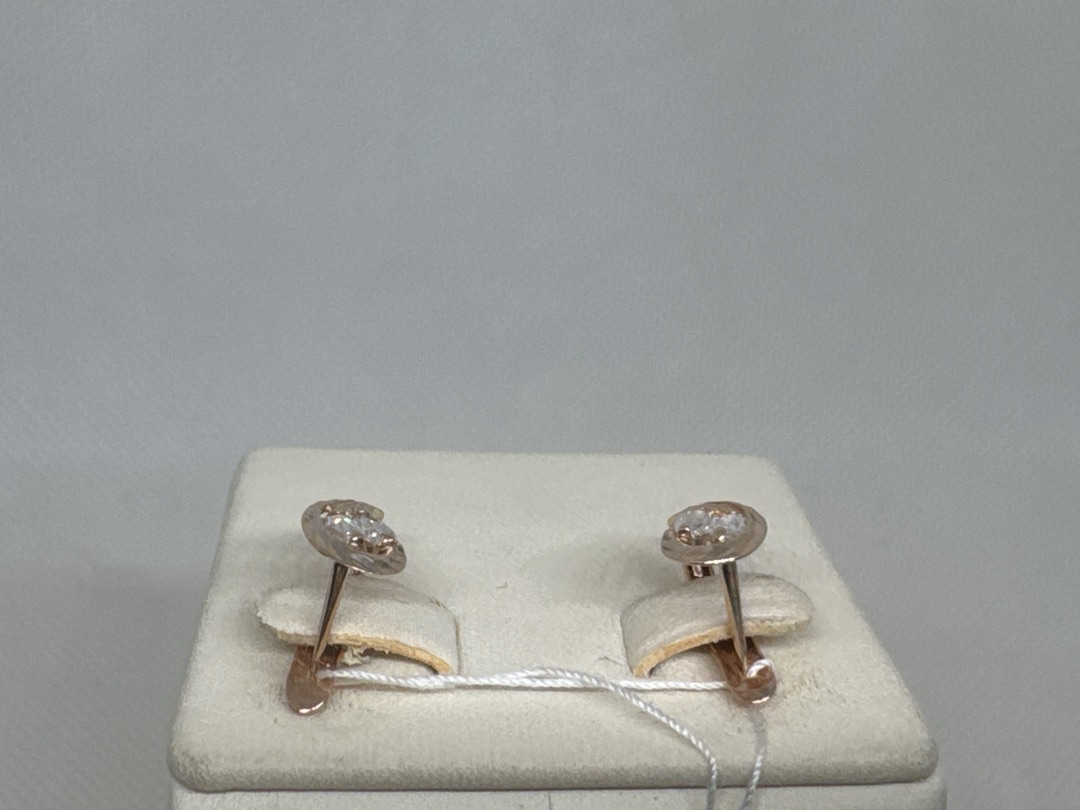 СКМИ585 СЕРЬГИ С КАМНЯМИ (Au 585)