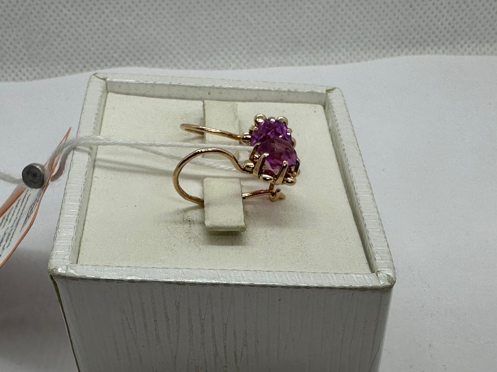 СЕРЬГИ С КАМНЕМ (Au 583)