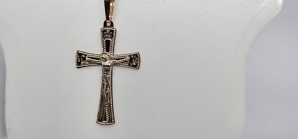 ПОДВЕСКА КРЕСТ без камня (Au 585)