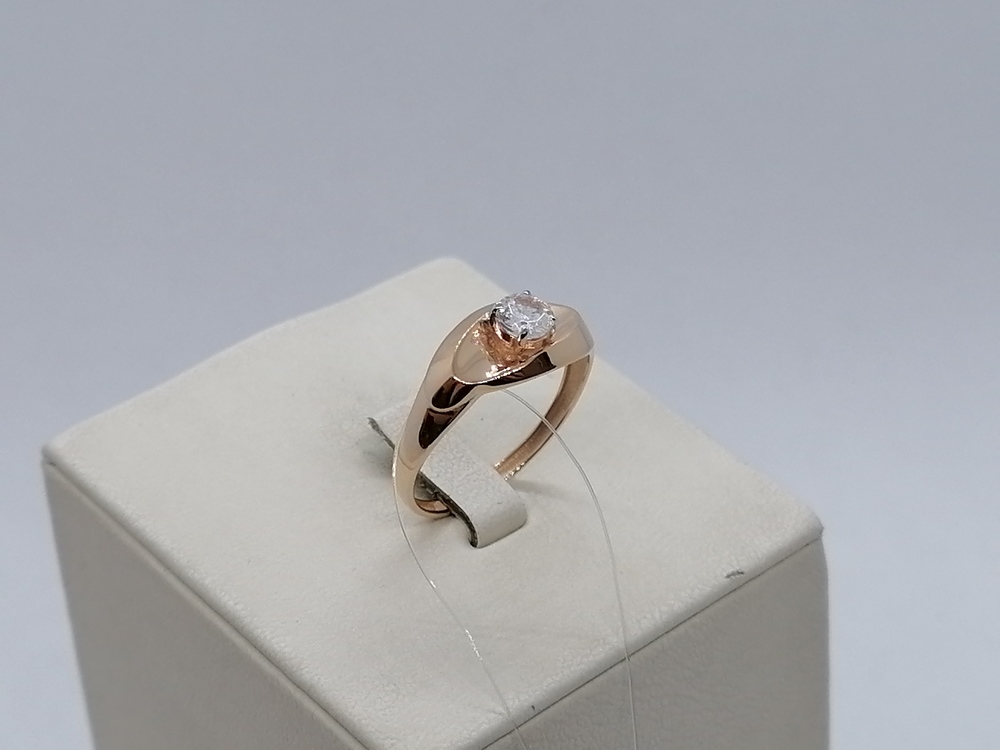 КОЛЬЦО С КАМНЕМ (Au 585)