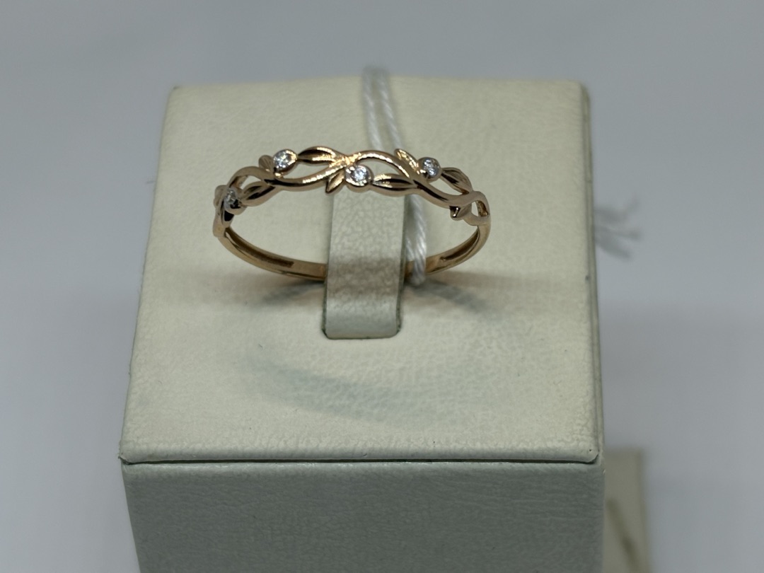 КОЛЬЦО С КАМНЯМИ (Au 585)