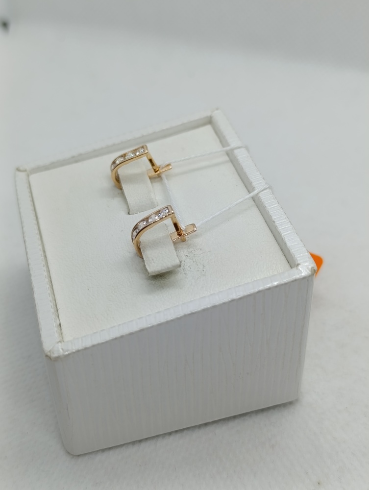 СКМИ585 СЕРЬГИ С КАМНЯМИ (Au 585)