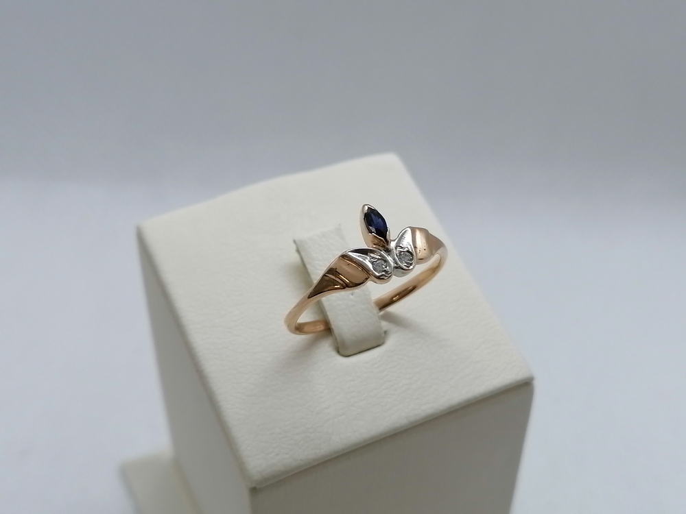 КОЛКМИ585 КОЛЬЦО С КАМНЯМИ (Au 585)