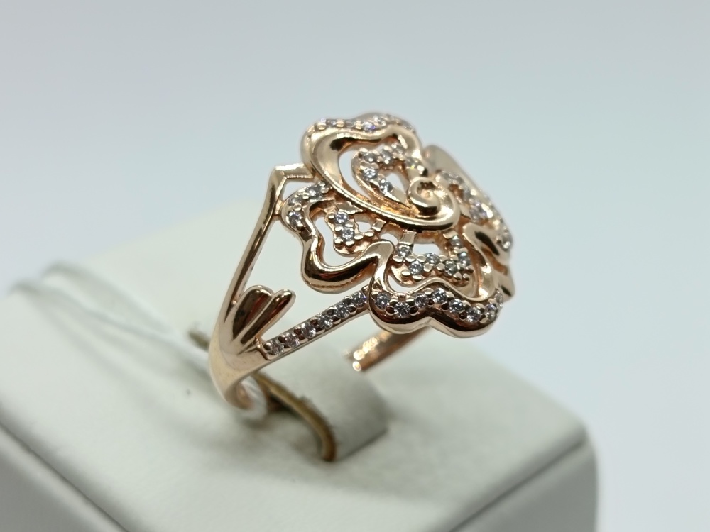 КОЛКМИ585 КОЛЬЦО С КАМНЯМИ (Au 585)