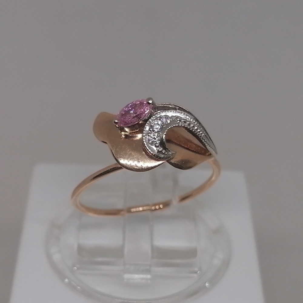 КОЛКМИ585 КОЛЬЦО С КАМНЯМИ (Au 585)