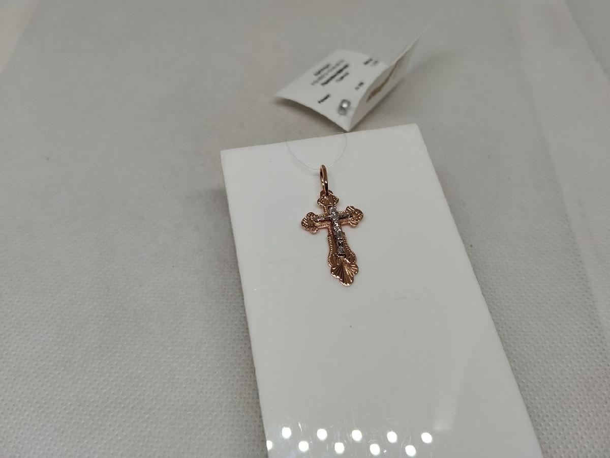 ПОДВЕСКА КРЕСТ без камня (Au 585)