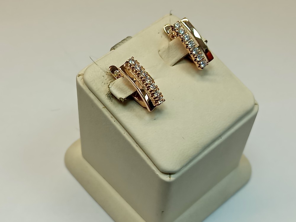 СЕРЬГИ С КАМНЯМИ (Au 585)