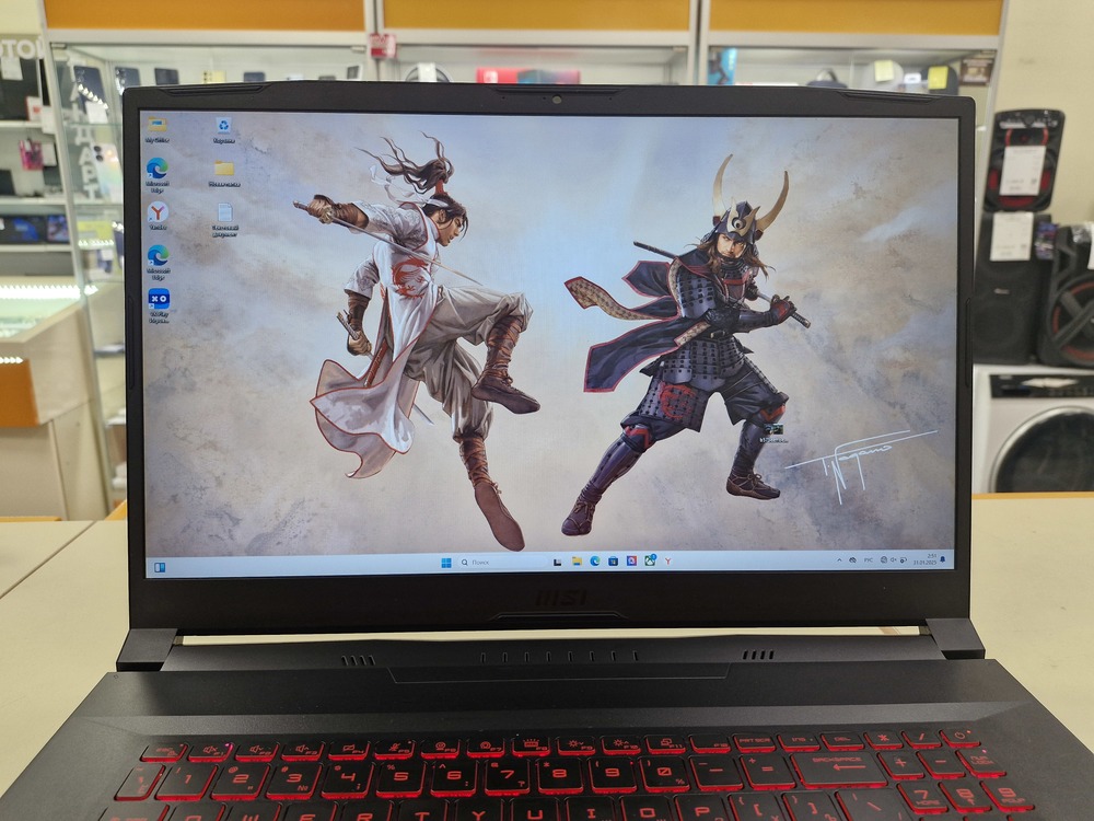 Ноутбук MSI;  Core I5-11400H, GeForce RTX 3060, 16 Гб, 512 GB, Нет