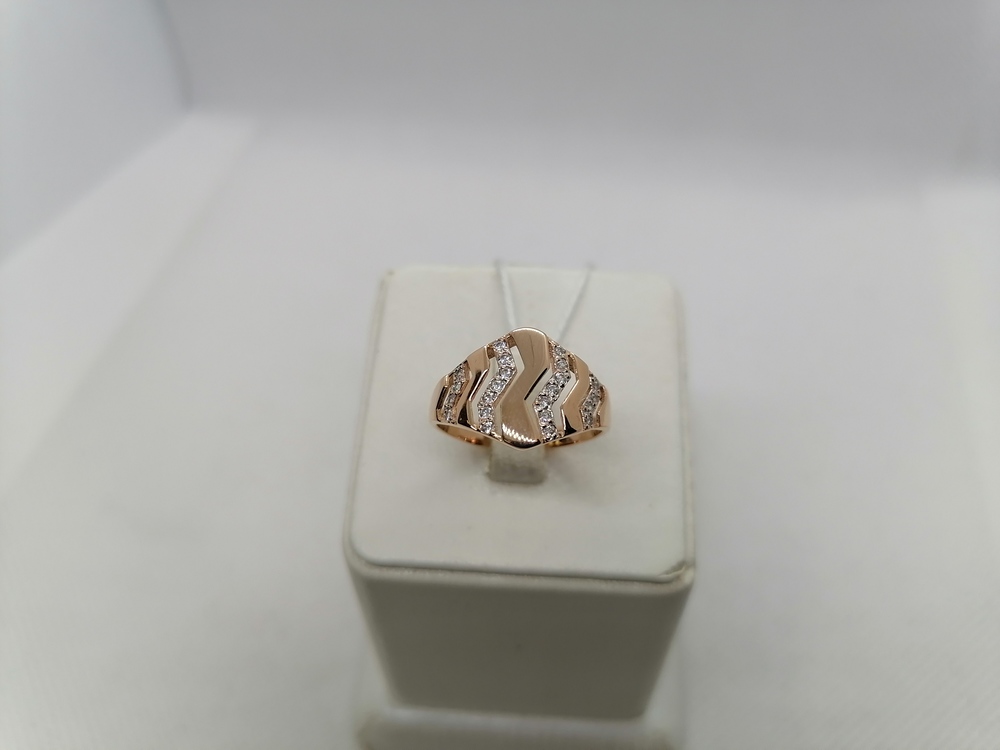 КОЛКМИ585 КОЛЬЦО С КАМНЯМИ (Au 585)