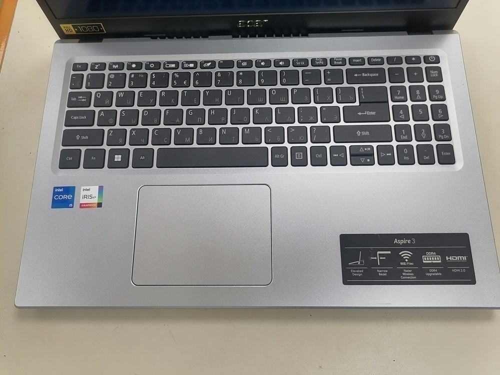 Ноутбук Acer Aspire 3; Core i5-1135G7, Intel iris XE Graphics, 8 Гб, 512 GB, Нет