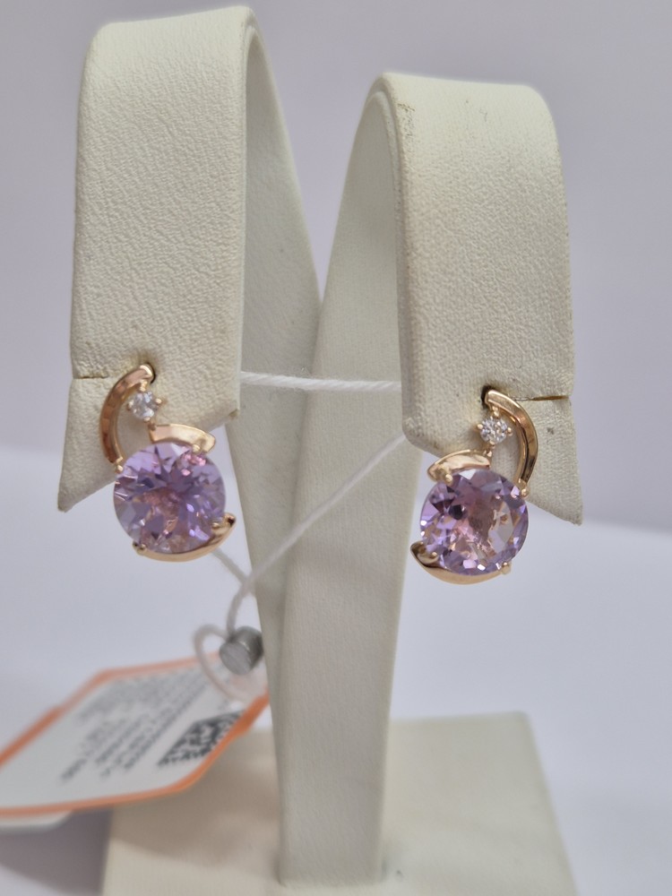 СКМИ585 СЕРЬГИ С КАМНЯМИ (Au 585)