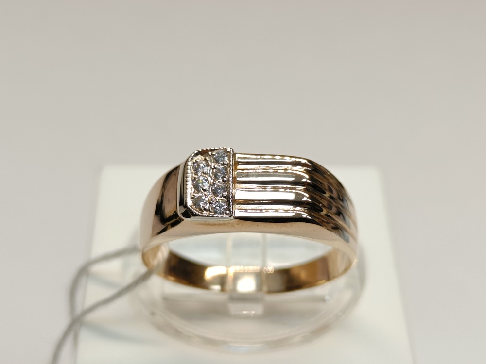 ПЕЧАТКА С КАМНЯМИ (Au 585)