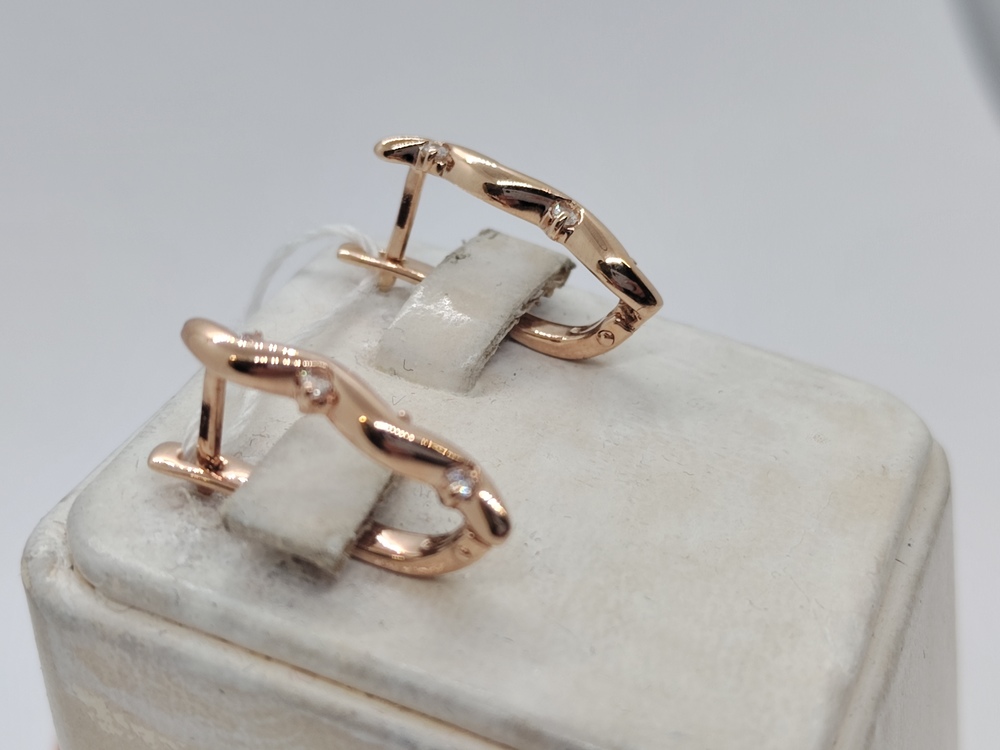 СКМИ585 СЕРЬГИ С КАМНЯМИ (Au 585)