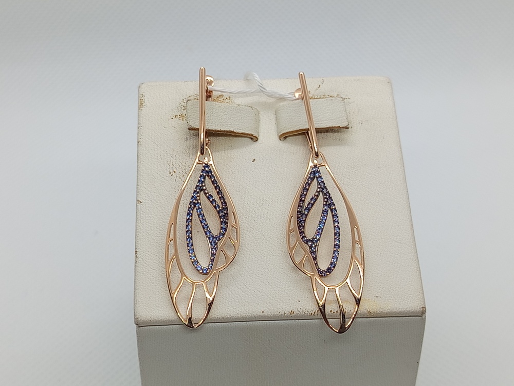 СЕРЬГИ С КАМНЯМИ (Au 585)