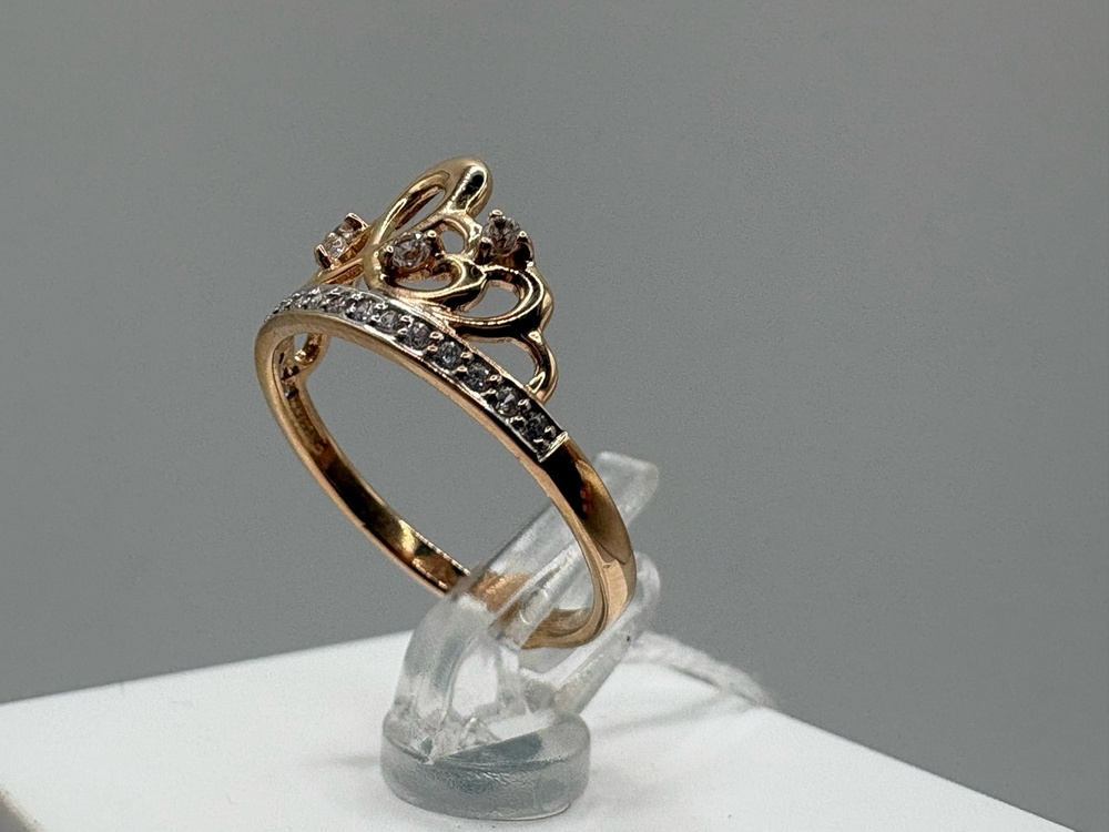 КОЛКМИ585 КОЛЬЦО С КАМНЯМИ (Au 585)