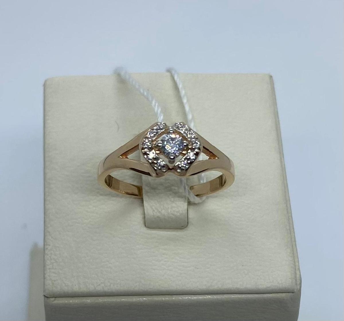 КОЛКМИ585 КОЛЬЦО С КАМНЯМИ (Au 585)
