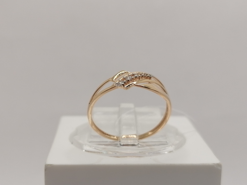 КОЛЬЦО С КАМНЯМИ (Au 585)