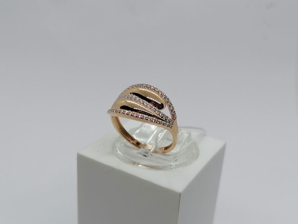 КОЛКМИ585 КОЛЬЦО С КАМНЯМИ (Au 585)