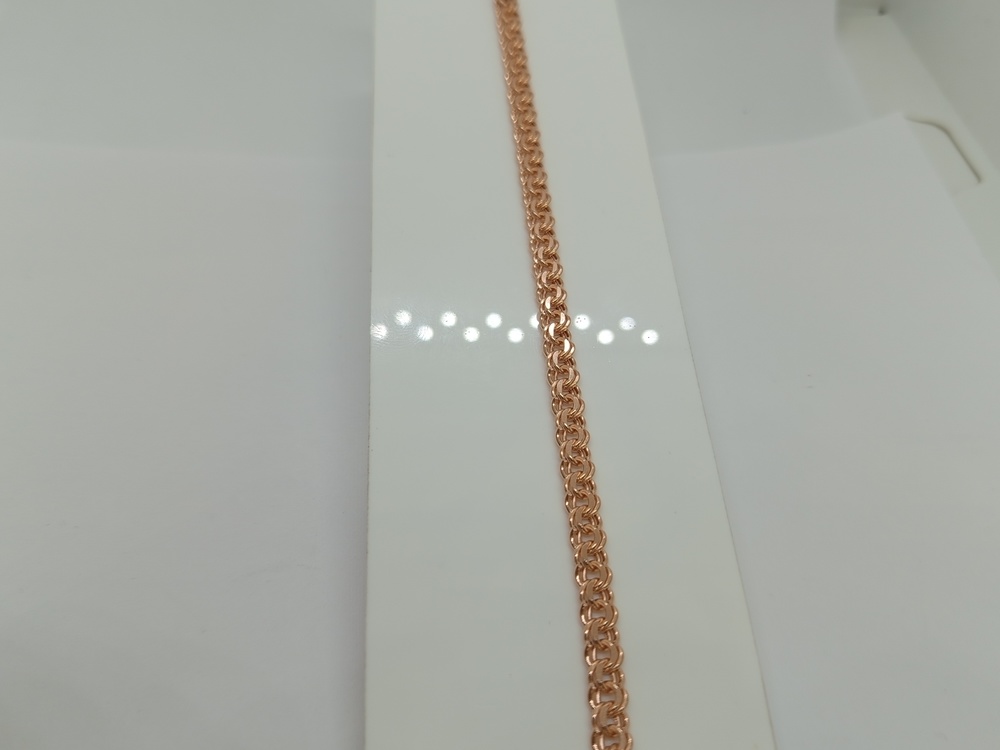 БРАСЛЕТ ПУСТОТЕЛЫЙ Бисмарк (Au 585)