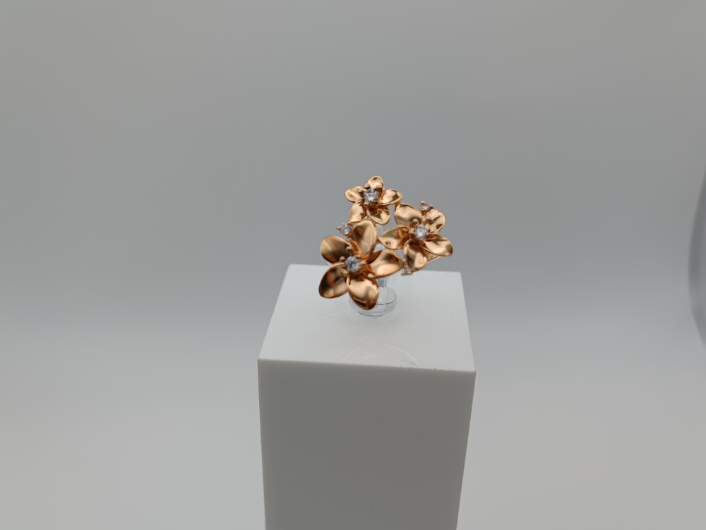 КОЛКМИ585 КОЛЬЦО С КАМНЯМИ (Au 585)