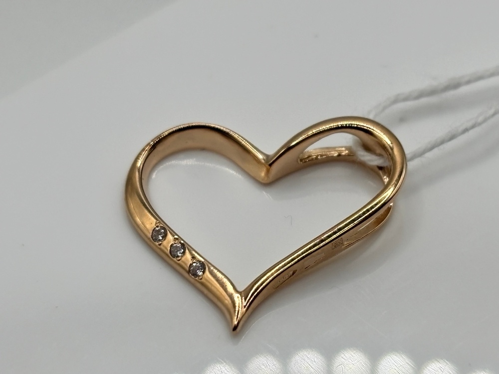 ПОДКМИ585 ПОДВЕСКА С КАМНЯМИ (Au 585)