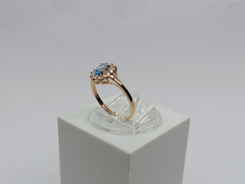 КОЛЬЦО С КАМНЯМИ (Au 585)