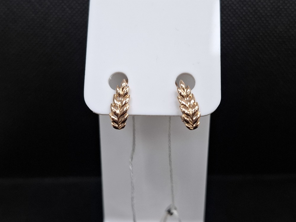 СЕРЬГИ БЕЗ КАМНЯ (Au 585)