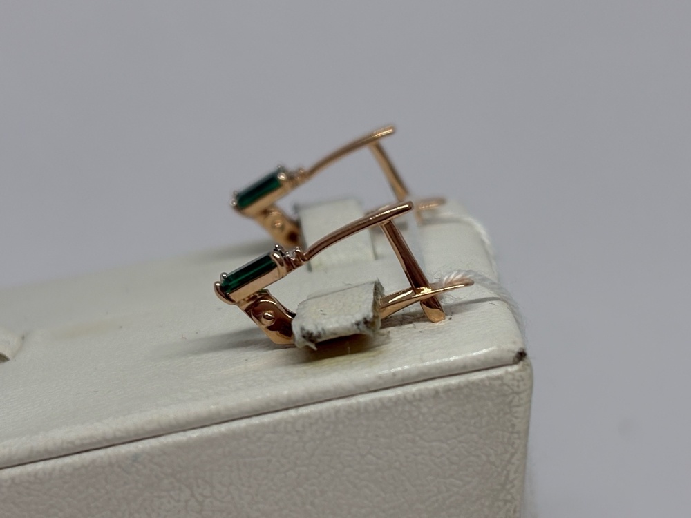 СКМИ585 СЕРЬГИ С КАМНЯМИ (Au 585)