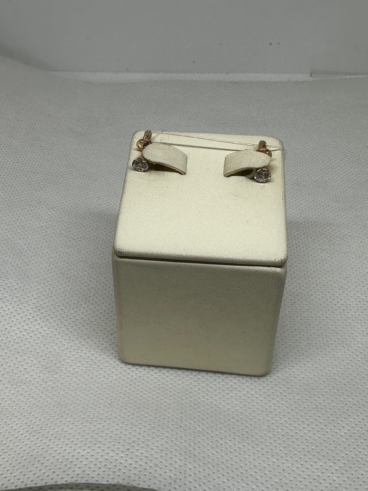 СЕРЬГИ ПУСЕТЫ с камнем (Au 585)