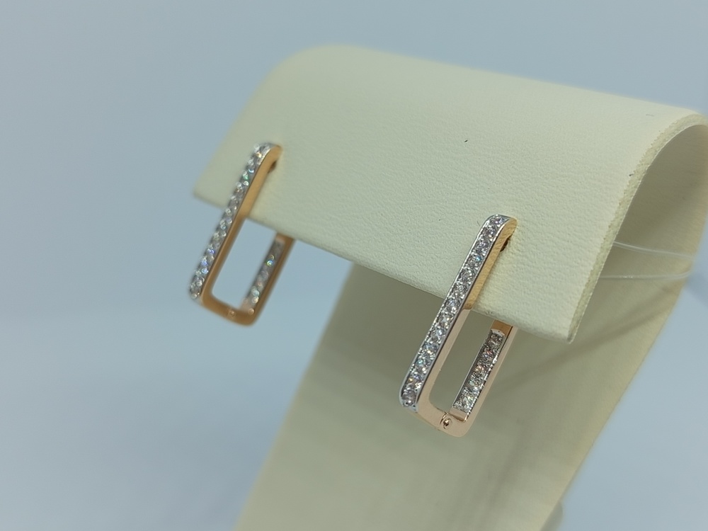 СЕРЬГИ С КАМНЯМИ (Au 585)