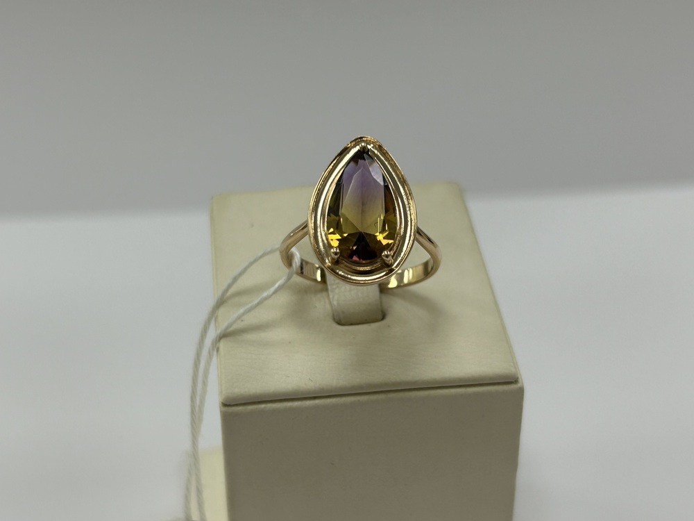 КОЛКМ585 КОЛЬЦО С КАМНЕМ (Au 585)