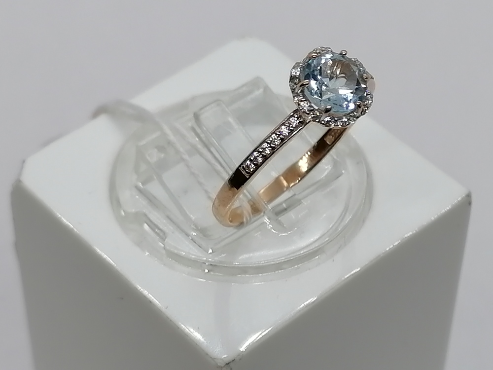 КОЛКМИ585 КОЛЬЦО С КАМНЯМИ (Au 585)
